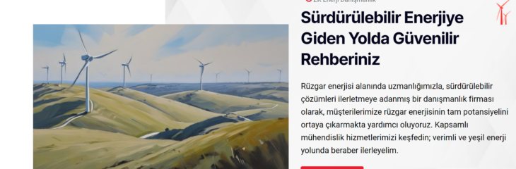 Enerji Sistemleri Website Tasarım / Kurulum